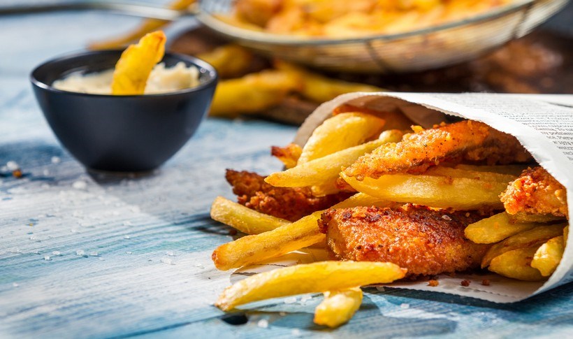 Fish and chips του Jamie Oliver
