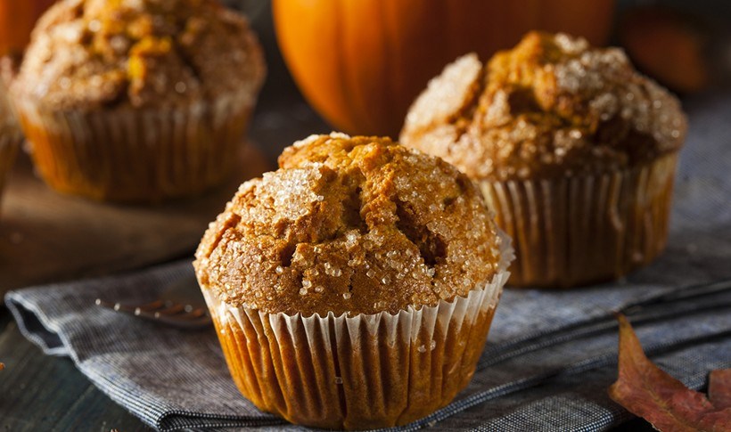 Muffins με γλυκιά κολοκύθα